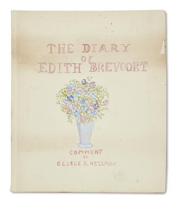 (NEW YORK CITY.) Brevoort, Edith H. Diary of a wealthy Manhattan orphan.